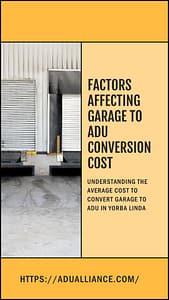 factors affecting ADU conversion cost